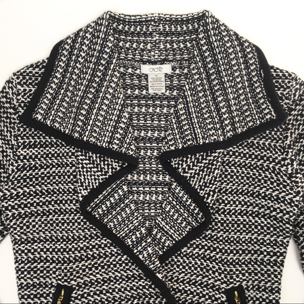 Vintage CACHÉ Stretch Tweed Blazer - Picture 2 of 8